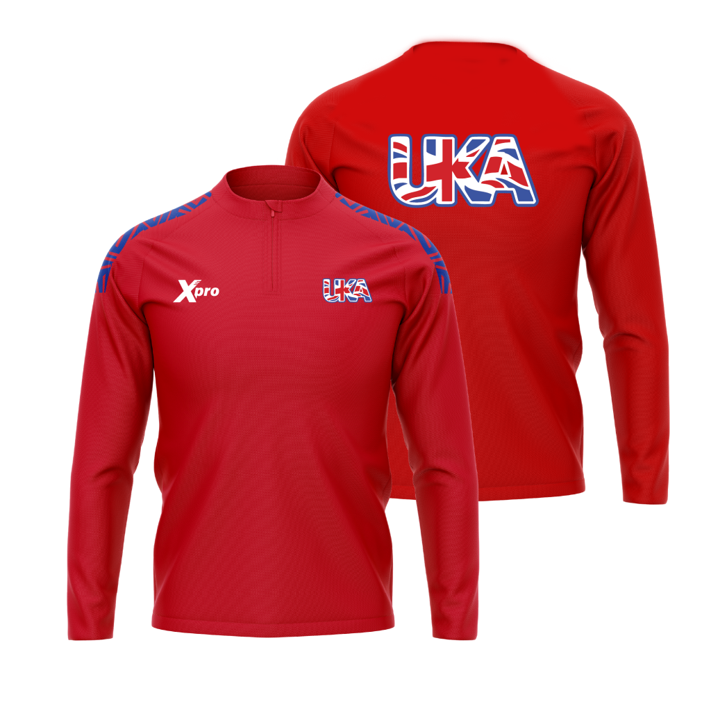 UKA 1/4 Zip RED